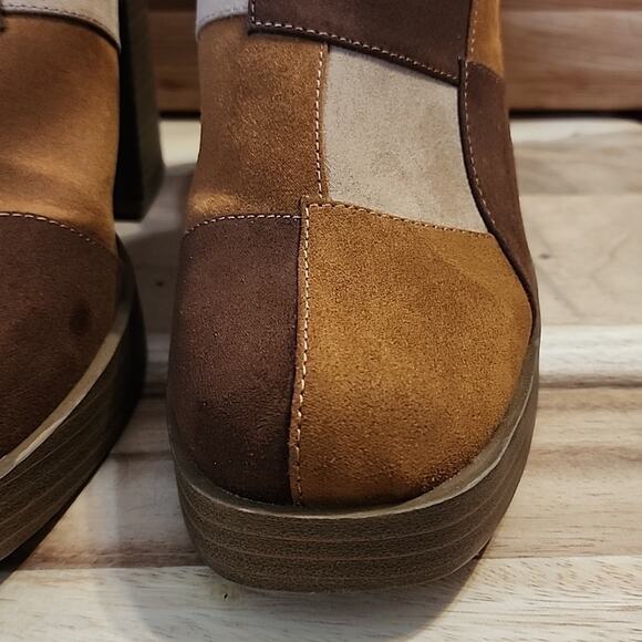 UNIVERSAL THREAD TESS FAUX LEATHER PLATFORM MULE CHUNKY HEELS SIZE 11 NWOB - Picture 5 of 16